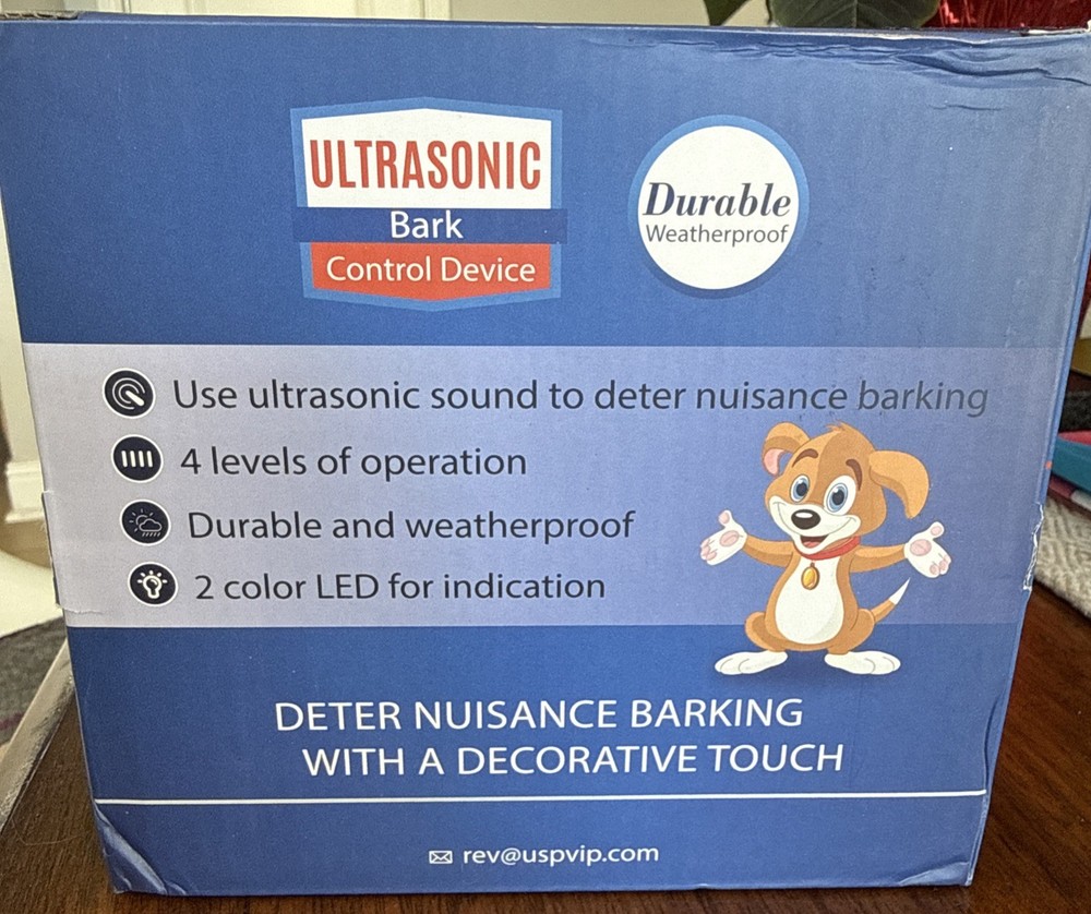 Ultrasonic Bark Control Device - New In Box