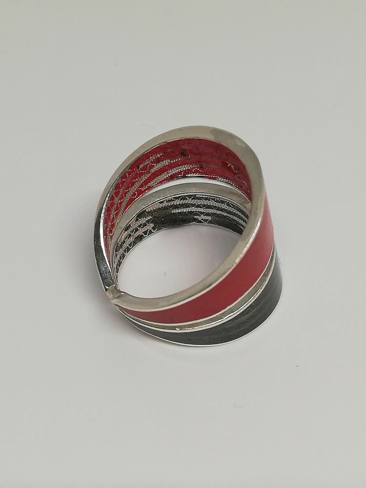 .925 Solid Silver Cocktail Party Ring New.