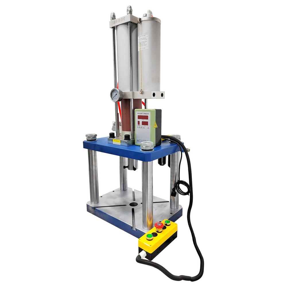 110V 8 Tons Pneumatic Punch Press Machine 17636Lbs with Controller 4 Columns