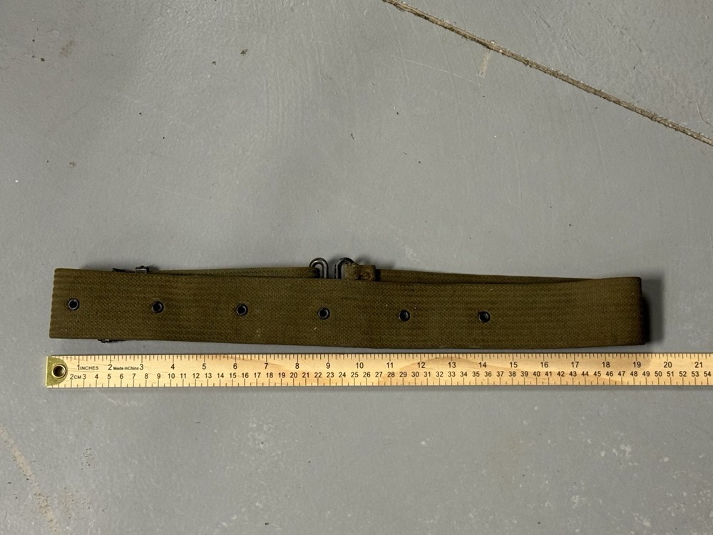 US WW1 Garrison Web Belt Green