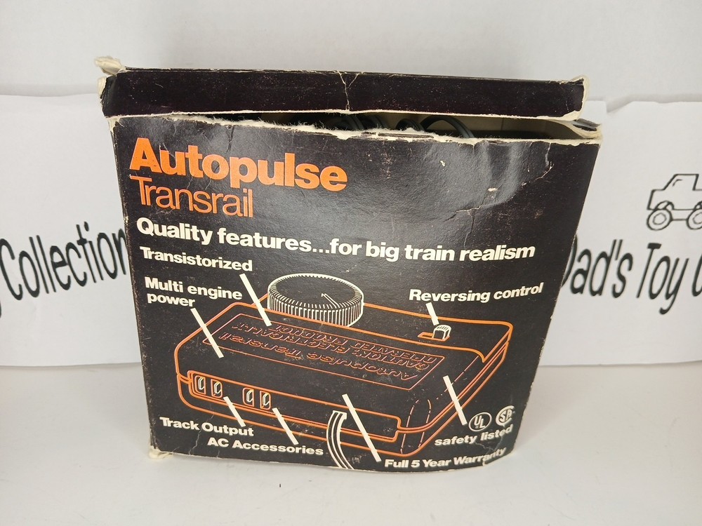 Autopulse Transrail Transistorized Model Train Power Pack Troller Untested