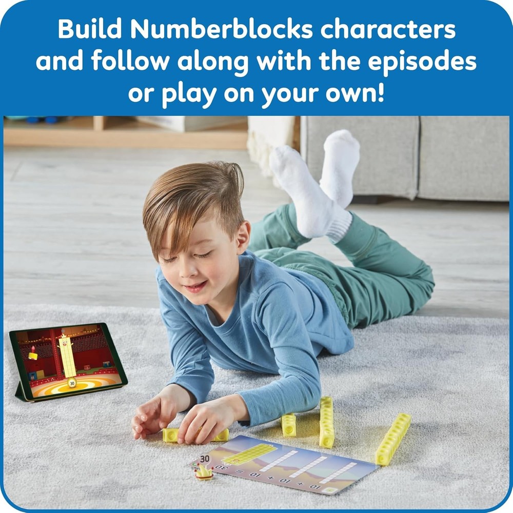 hand2mind MathLink Cubes Numberblocks 21-30 Activity Set, 20 Preschool...