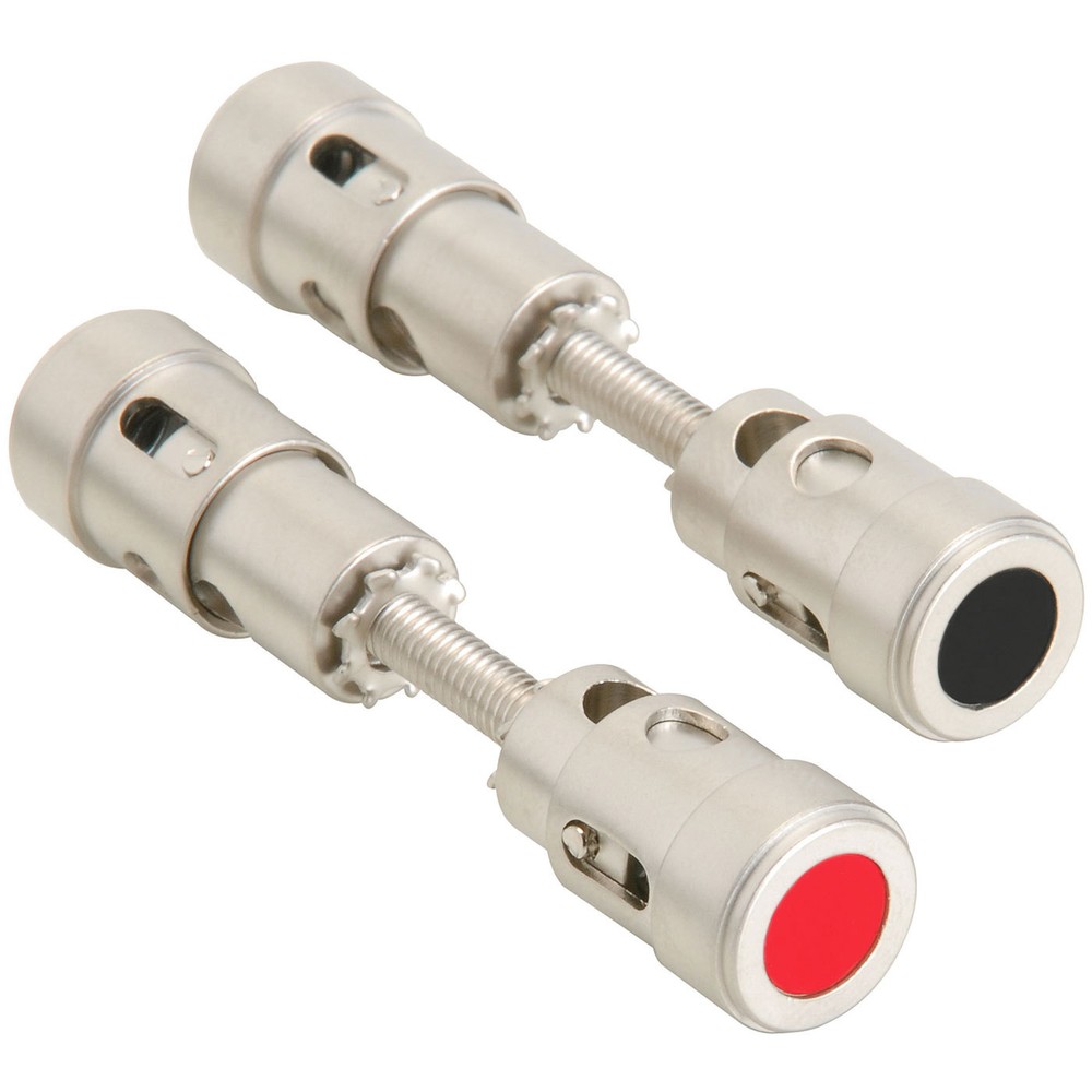 Dual-Ended Satin Nickel Terminal Pair