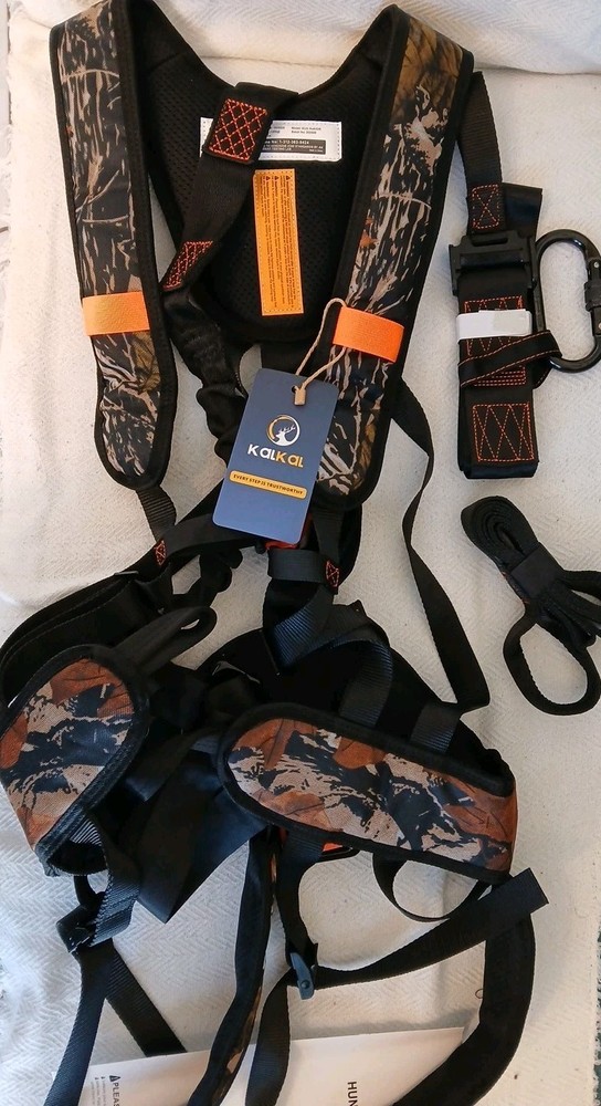 Kalkal Tree Stand Harness, Adjustable Hunter Safety System Harness with Whist/r