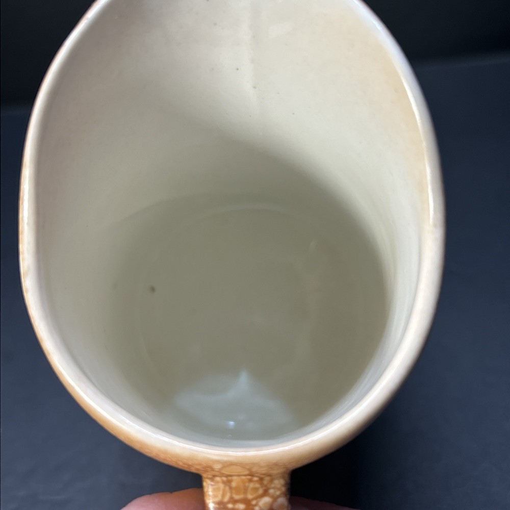 Czechoslovakia Pottery Mini Pitcher Creamer 4 1/2”
