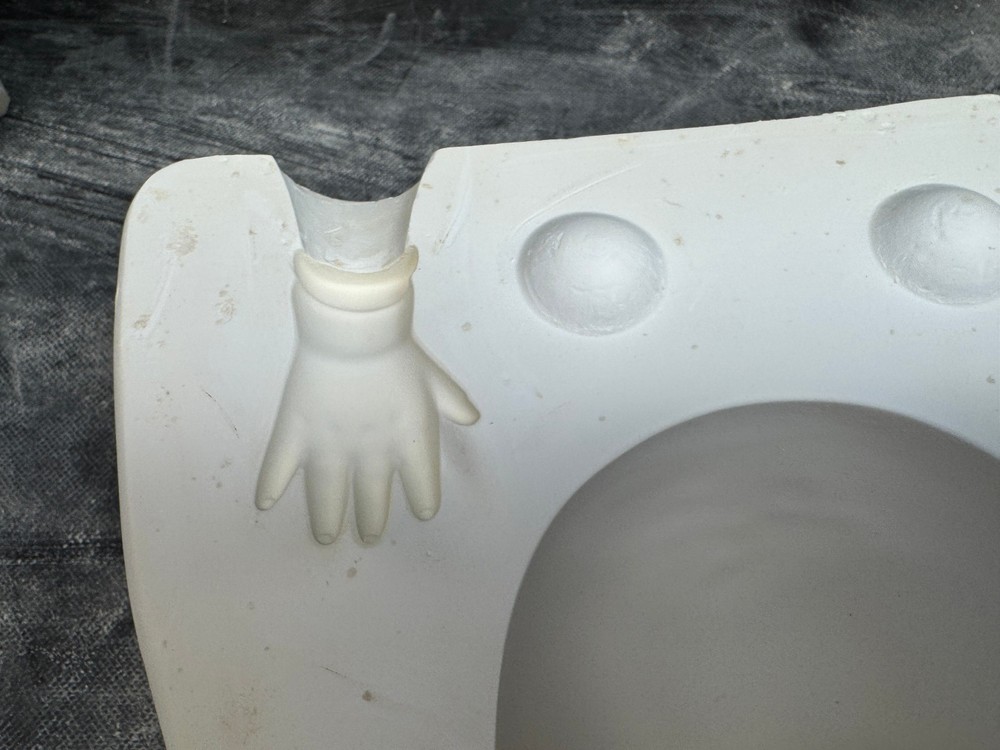 Bell Ceramic Casting Mold Doll Head & Hands Mold #2370