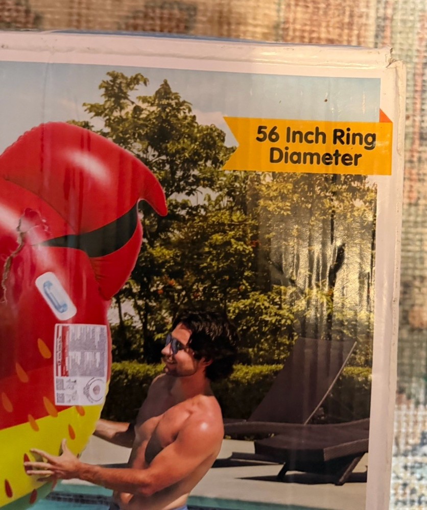 Member's Mark Oversized PARROT Pool Float, Mesh Seating, 56" Diameter