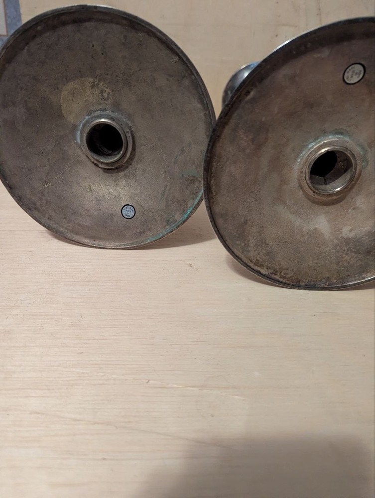 Impressive Massive Silver Plated HEAVY Candlestick Pair