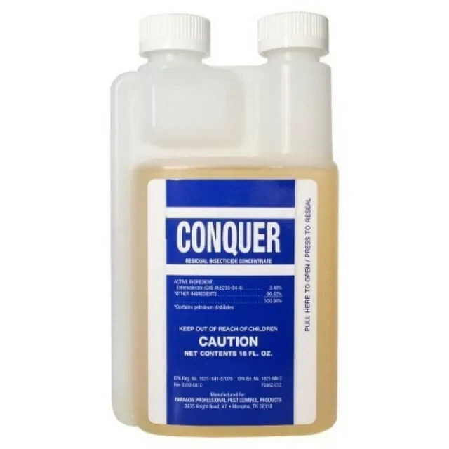 16 oz Conquer Residual Insecticide Insect Control Fleas Ticks Roaches Beetles