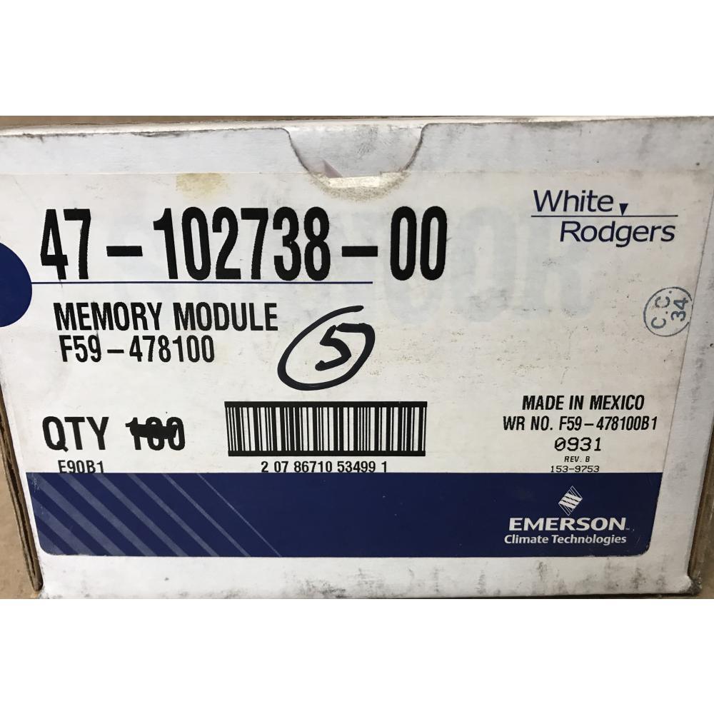 ECT 59-478100/47-102738-00 RHEEM MEMORY MODULE/W NO PROGRAMMING 183669