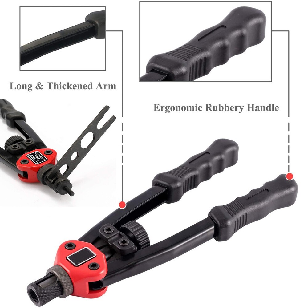 12'' Rivet Gun Kit Rivnut Thread Setting Tool Nut Setter NutSert Metric 900 Nuts