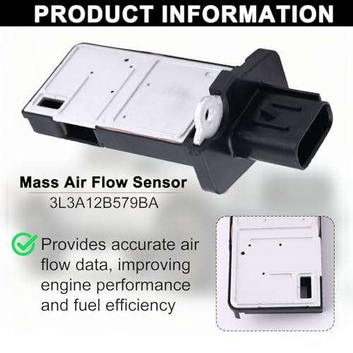 3L3A12B579BA Mass Airflow Sensor, Premium Auto Parts Mass Airflow Sensor