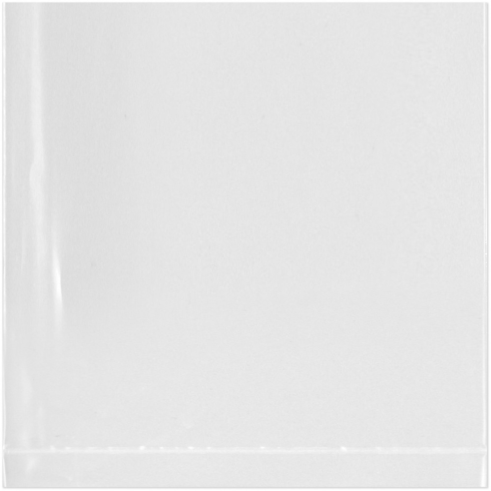 Plymor 3" x 3", 1.5 Mil Flat Open Clear Plastic Poly Bags