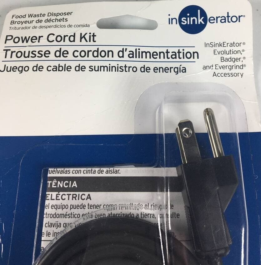 Power Cord Accessory Kit InSinkErator CRD-00 New