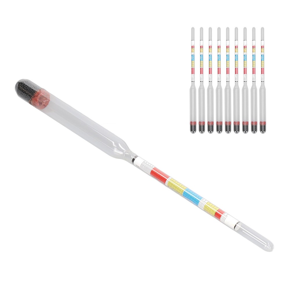 10Pcs Wine Making Meter Accurate And Sensitive Test Jar For Home Brewing