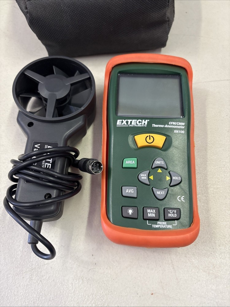 EXTECH INSTRUMENTS AN100 CFM/CMM THERMO-ANEMOMETER