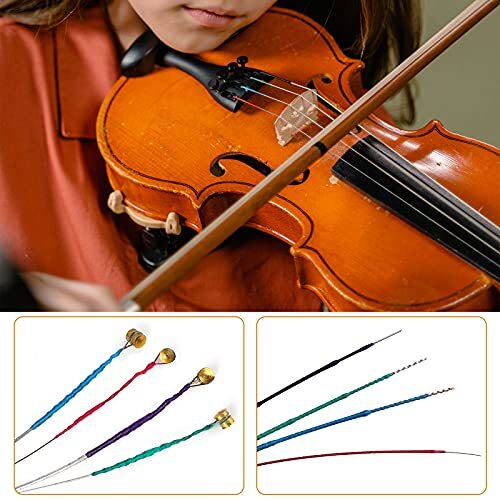 4/4 Violin String Replacement Set GDAE for Violin Instruments, 8 Pcs