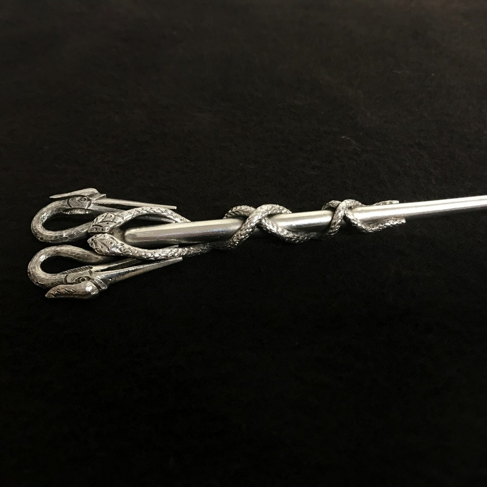 Figural Continental 800 Silver Spoon Stork Birds & Snakes