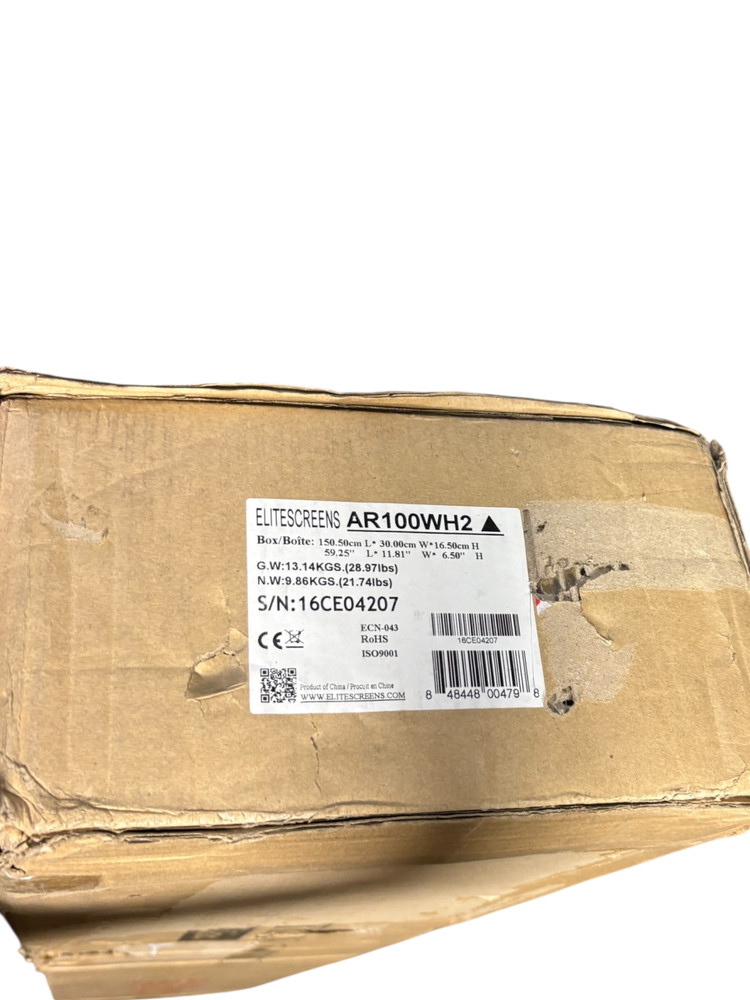 Elite Screens Aeon 100" Wall Mounted Projector Screen Fixed Frame AR100WH2