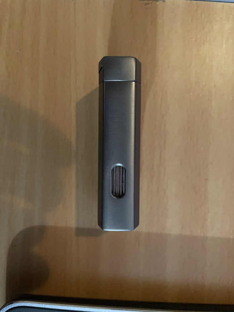 TISFA Cigar Torch Lighter Double Grey New