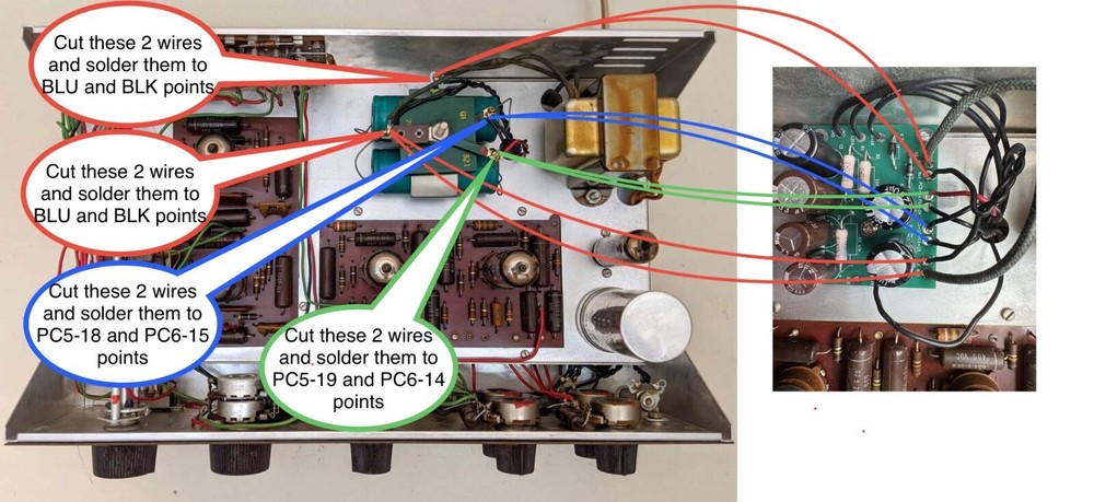 DYNACO PAS 2 PAS 3 capacitors power supply board bare
