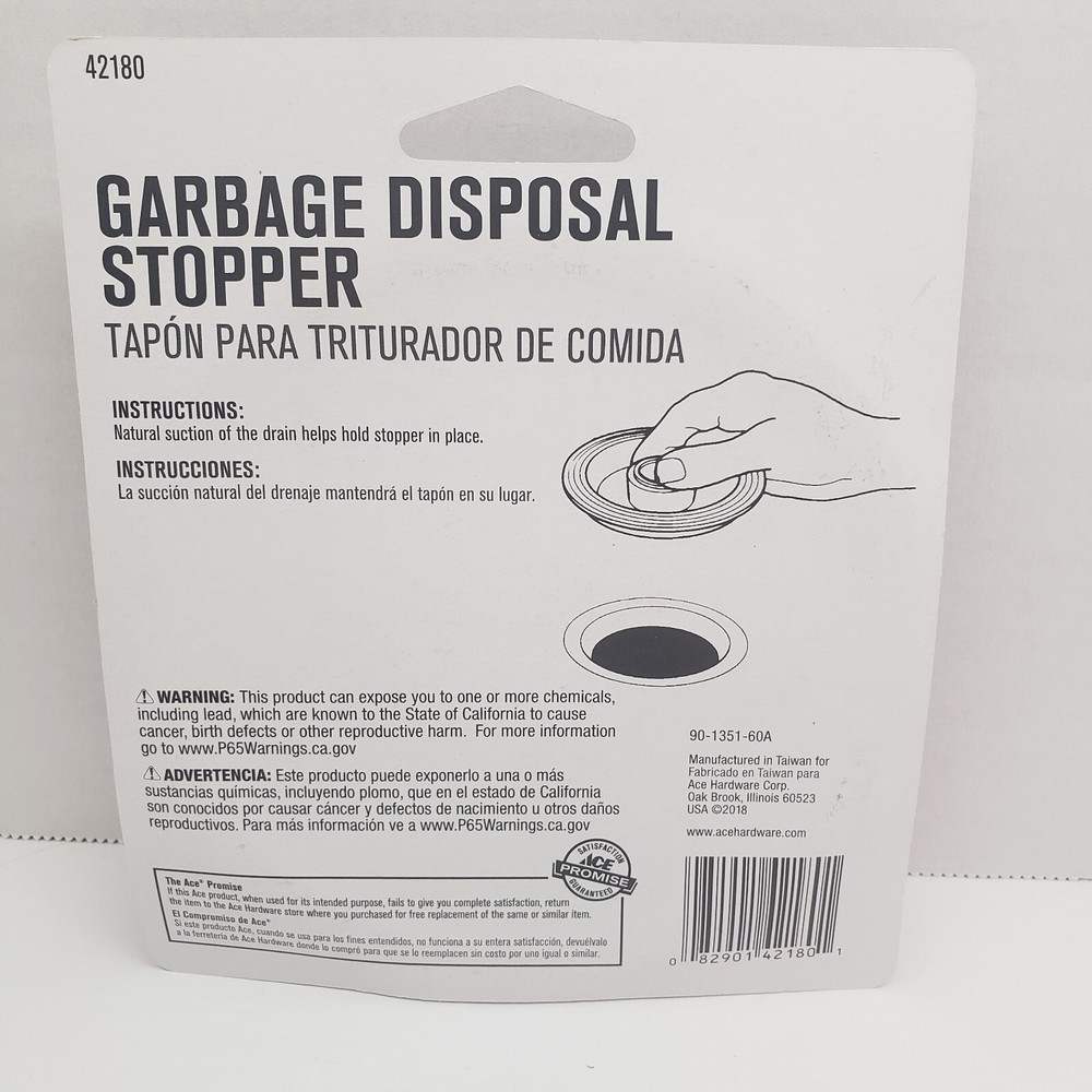 ACE Garbage Disposal Stopper #42180