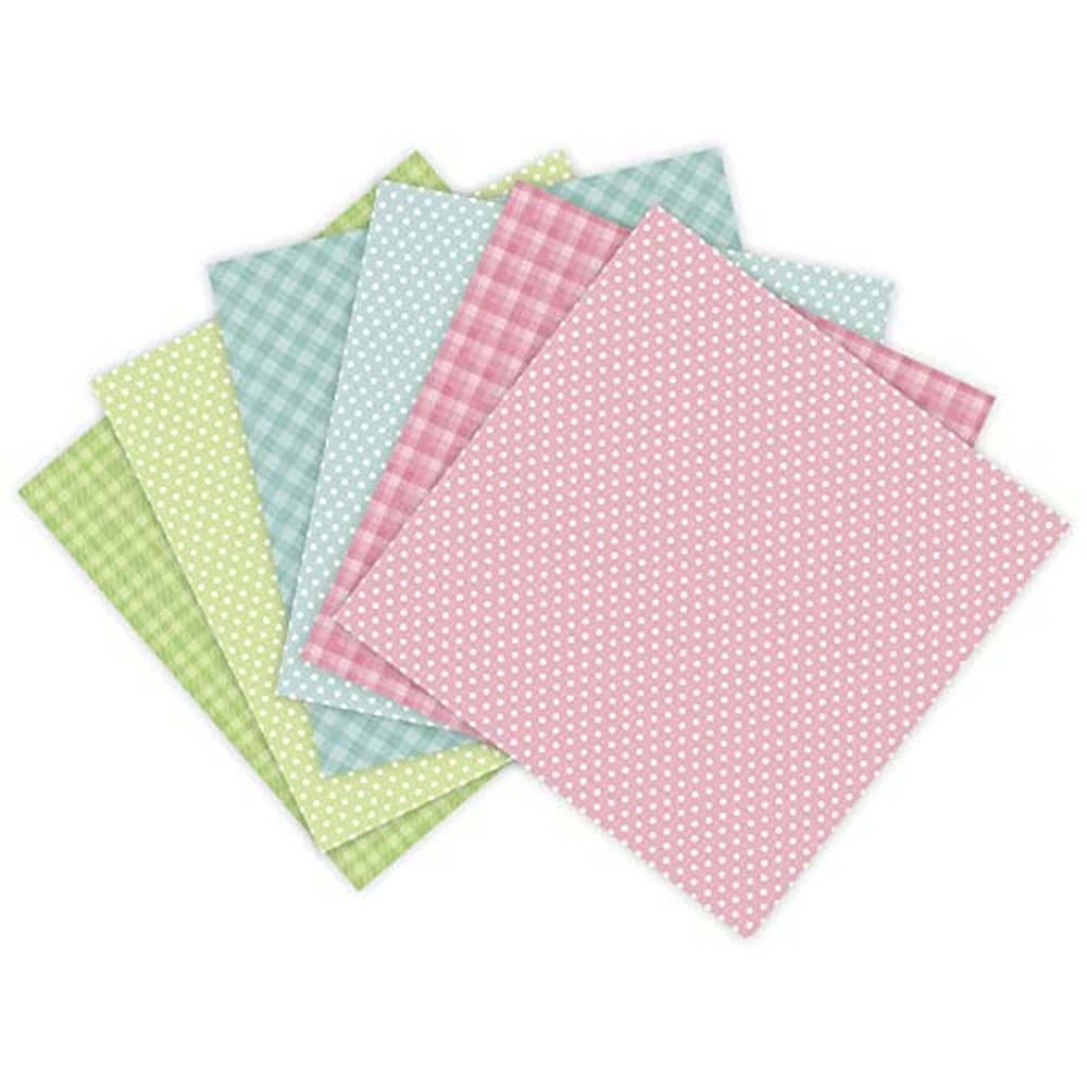 24 Sheets 6"x6" Pink Spring Scrapbook Paper - Single-Sided Pattern Decorative...