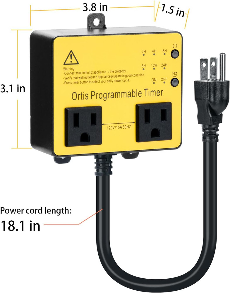 Above Ground Pool Timer, Smart Pool Timer with One-Button Operation, for Swimmi