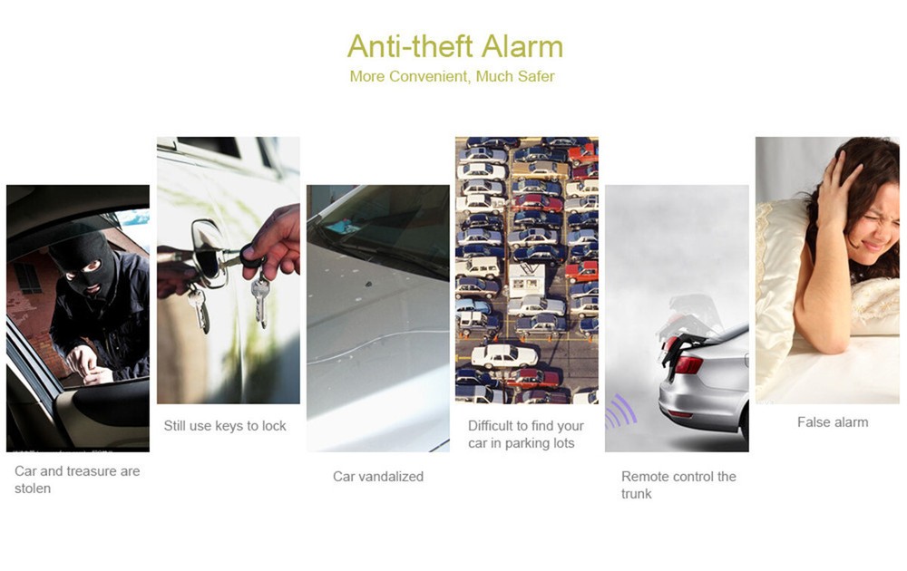 Car Remote Central Door Lock Locking Keyless Entry System W/2 Remote Controllers