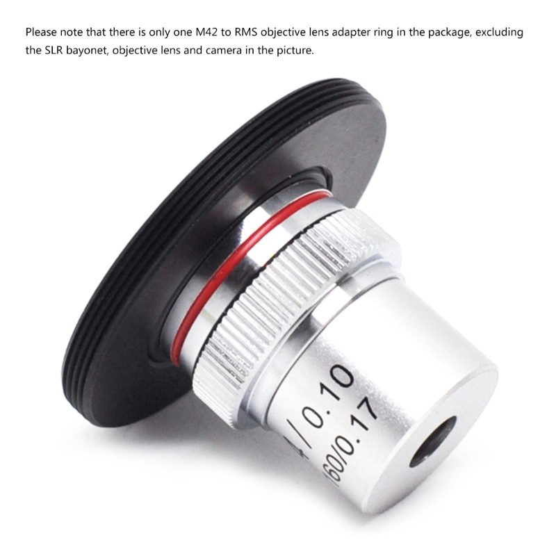 Microscope Objective RMS Thread Transfer to M42 Interface Adapter