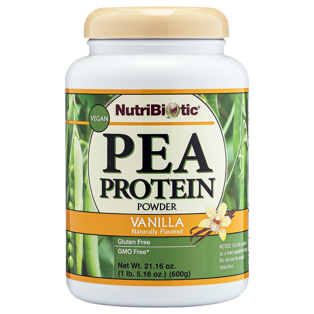 NutriBiotic Pea Protein, Vanilla, 21 Oz