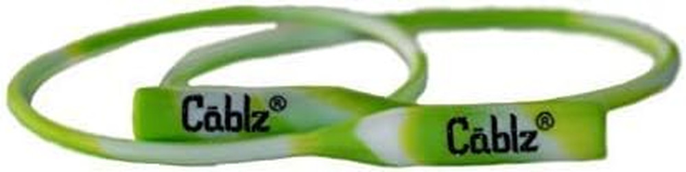 Silicone Lime Green & White 16 In