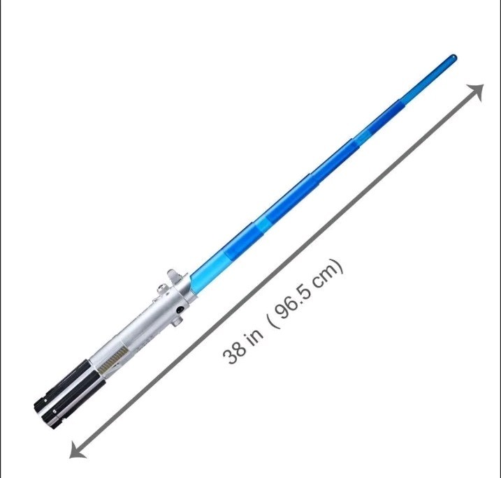 Hasbro Jedi Spring Action Loaded Blue Lightsaber 2018