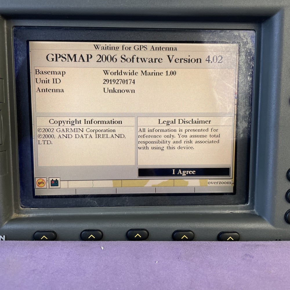 Garmin GPSmap 2006c Chartplotter Multifunction Display With Mount And Suncover