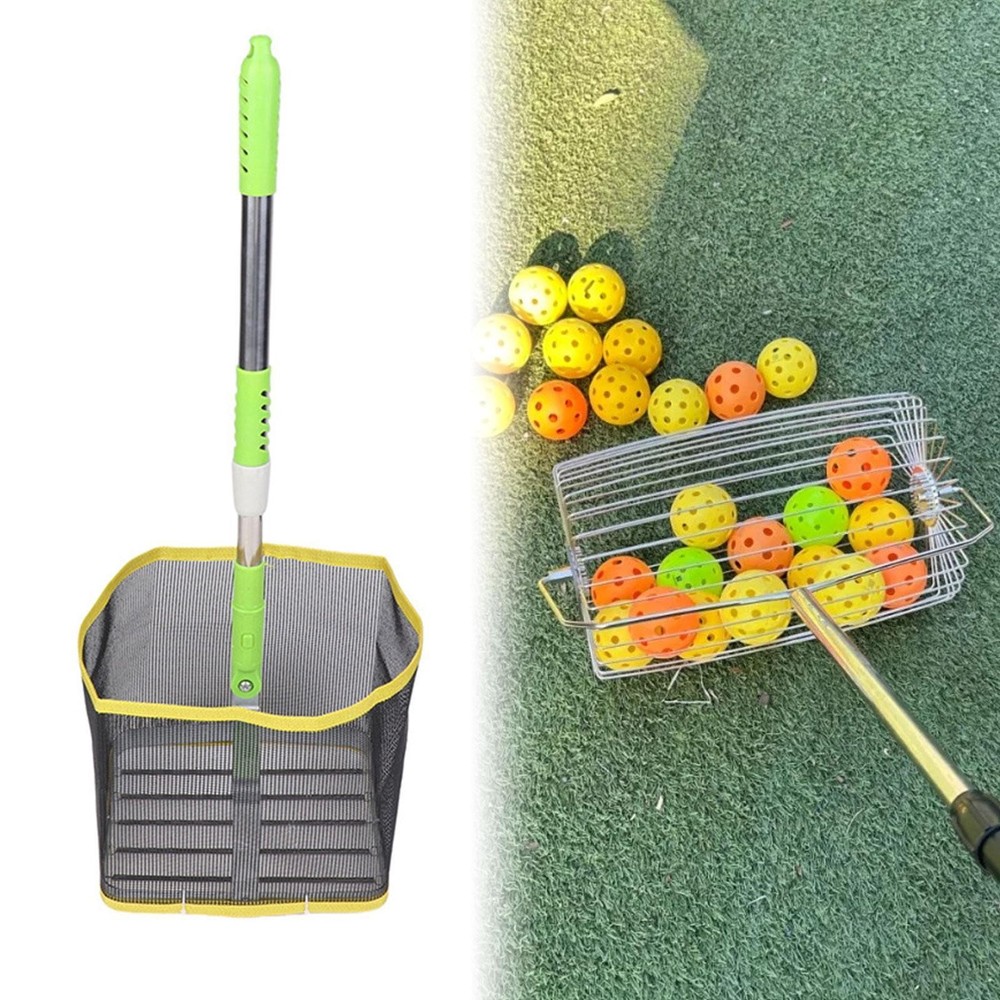Table Tennis Ball Picker Adjustable Pickup Retractable Container Picking Net