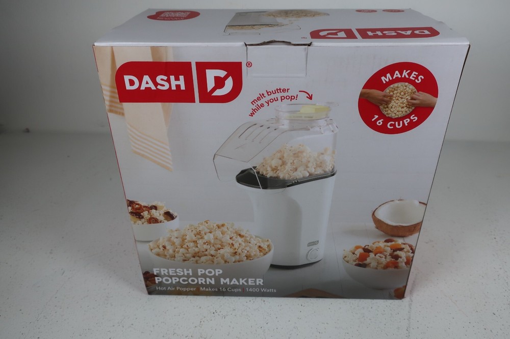 DASH Fresh Pop Hot Air Popcorn Maker w/ Measuring Cup