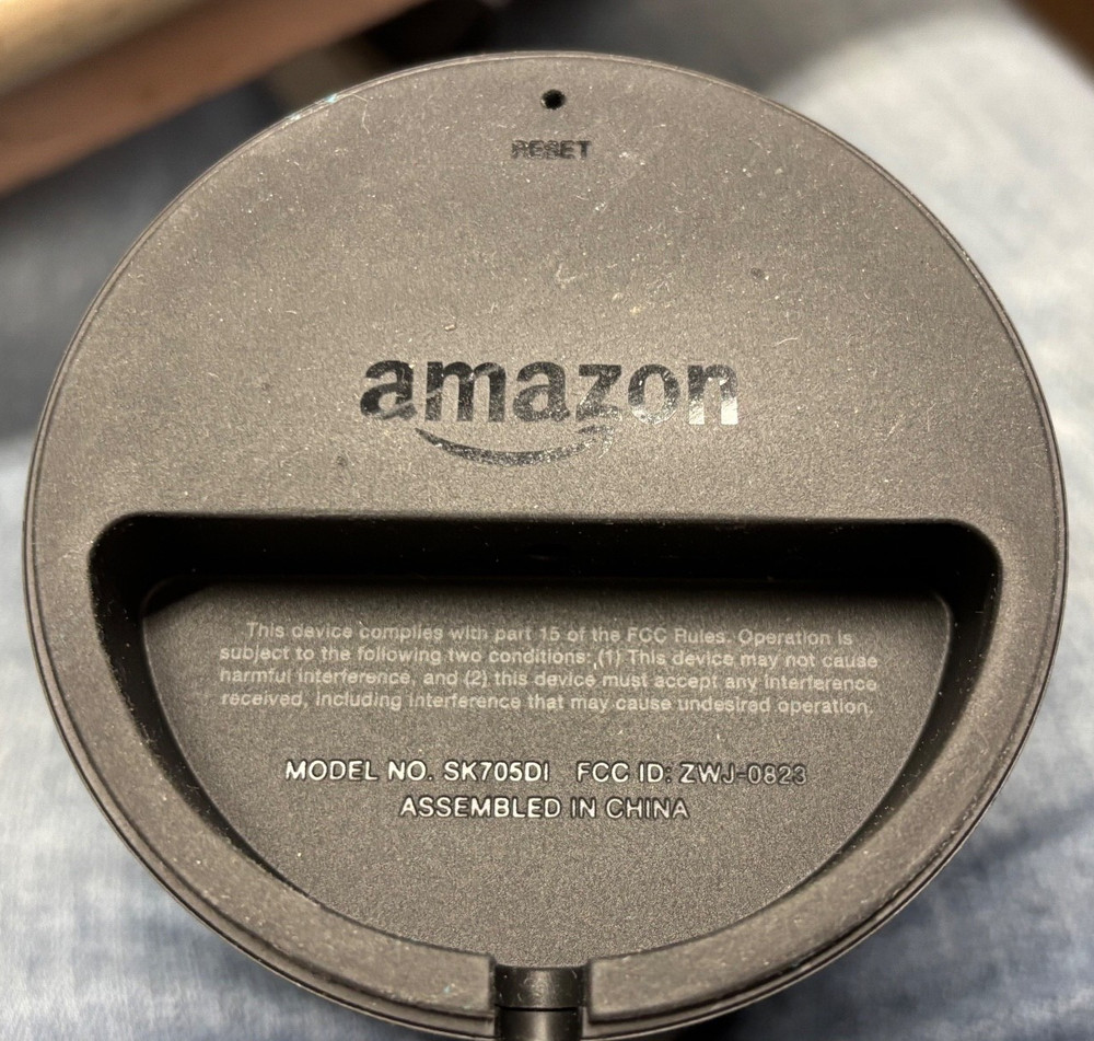 2015 Amazon Echo Model SK705DI Black Smart Speaker - Works