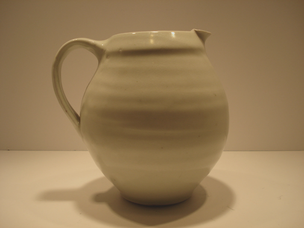 C. Jahn Pottery Green Pitcher
