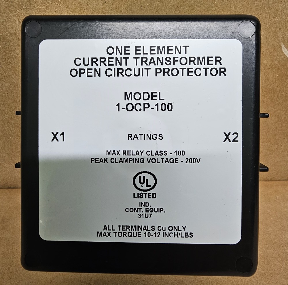 Electromagnetic Industries 1-OCP-100 Current Transformer Open Circuit Protector