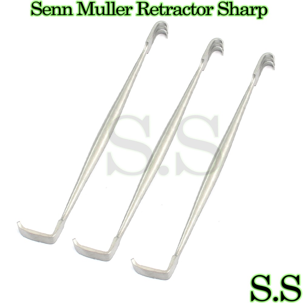 3 Senn Muller Retractor Sharp 6.25" Dental Surgical Instruments
