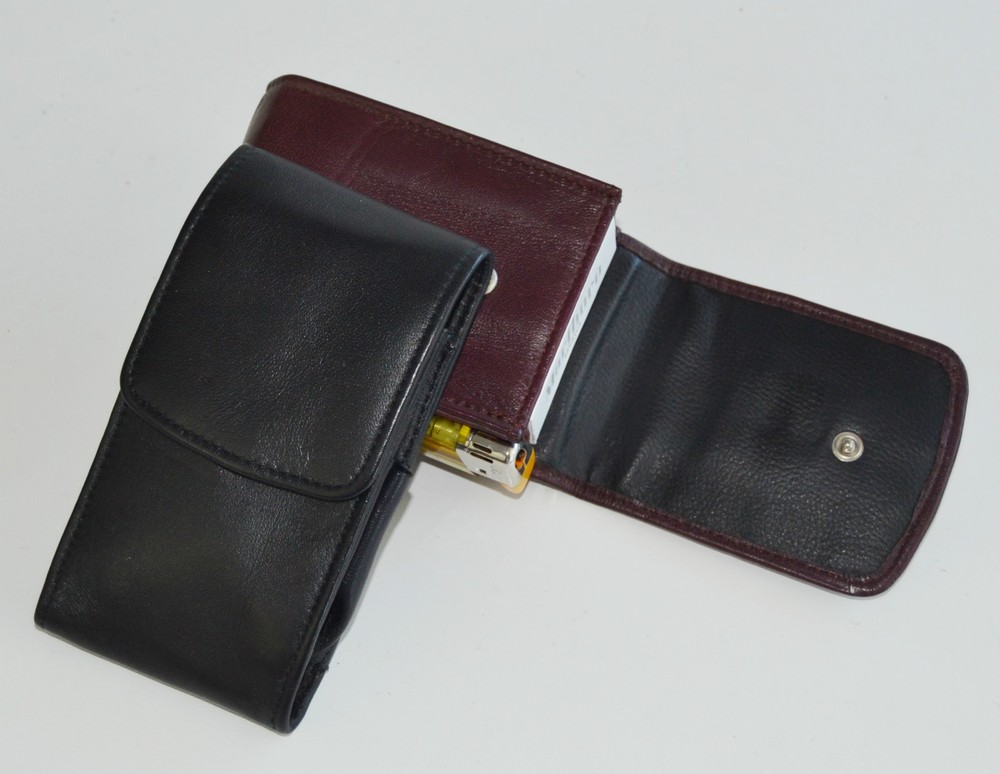 Leather cigarettes case Mastro de Paja Leather Cigarette Case