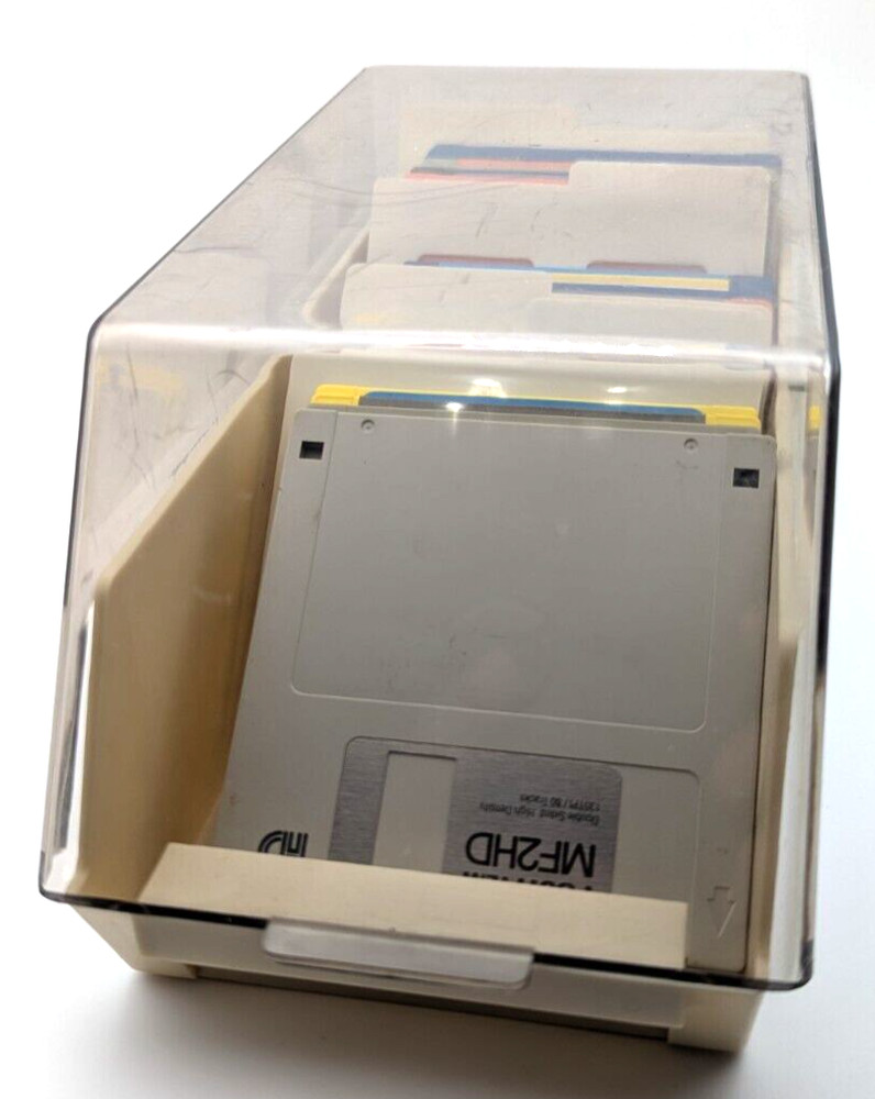 23 Pack 3.5" Floppy Disks with Holder