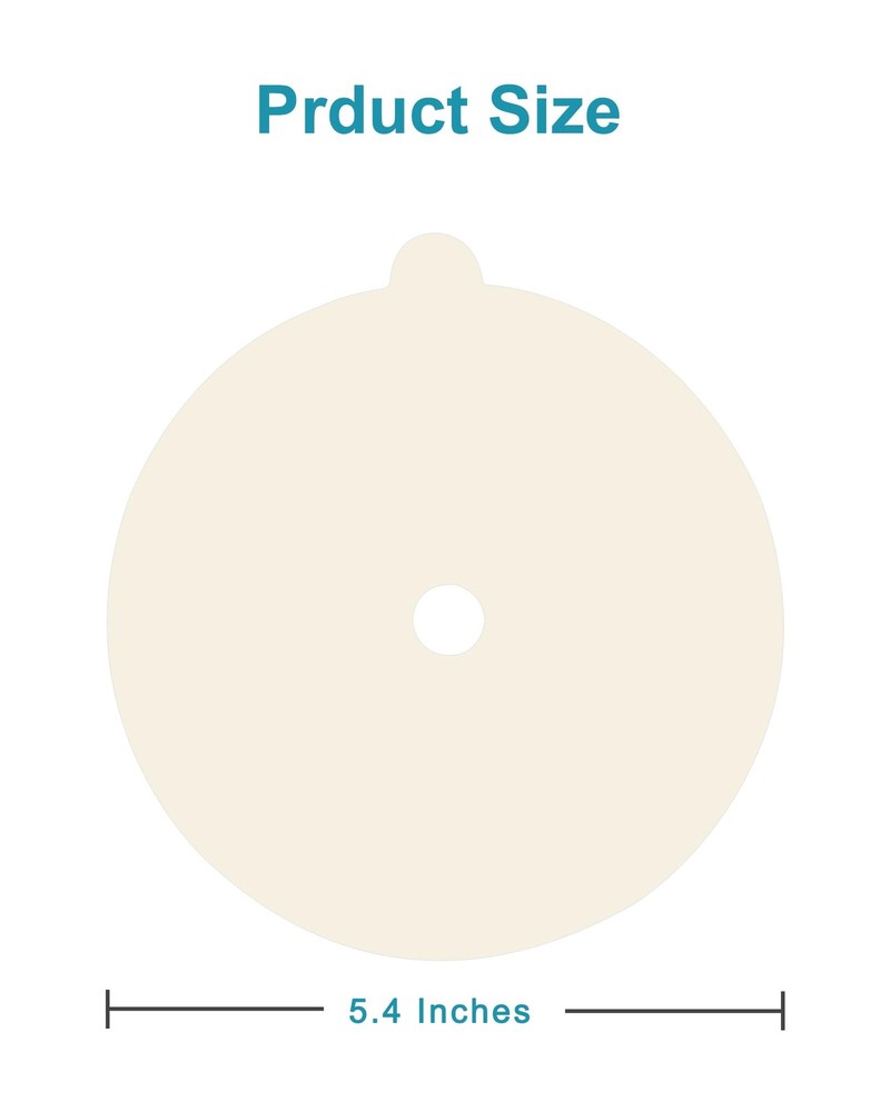 24 Pack Flea Trap Refill Discs for Bug Md Flea Trap, 5.4" Replacement Sticky