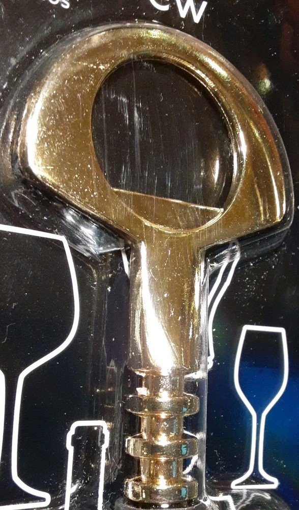 Deluxe Corkscrew Golden Colored By Ibar New In Packaging