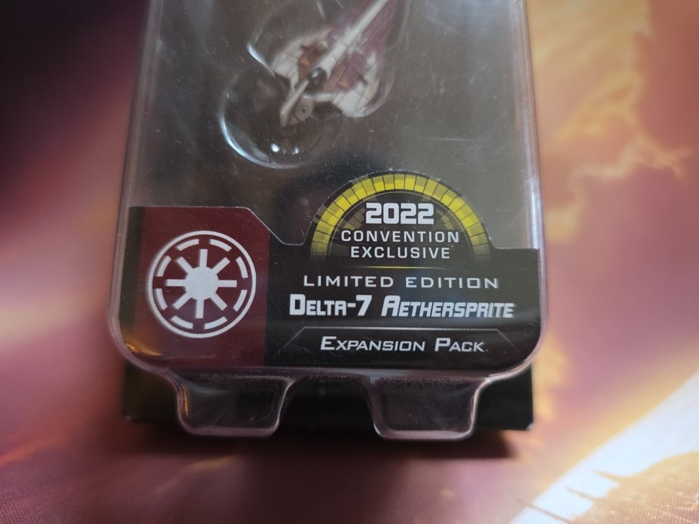 X-Wing 2nd Ed Delta-7 Aethersprite Celebration Convention 2022 Not Mint See PICS