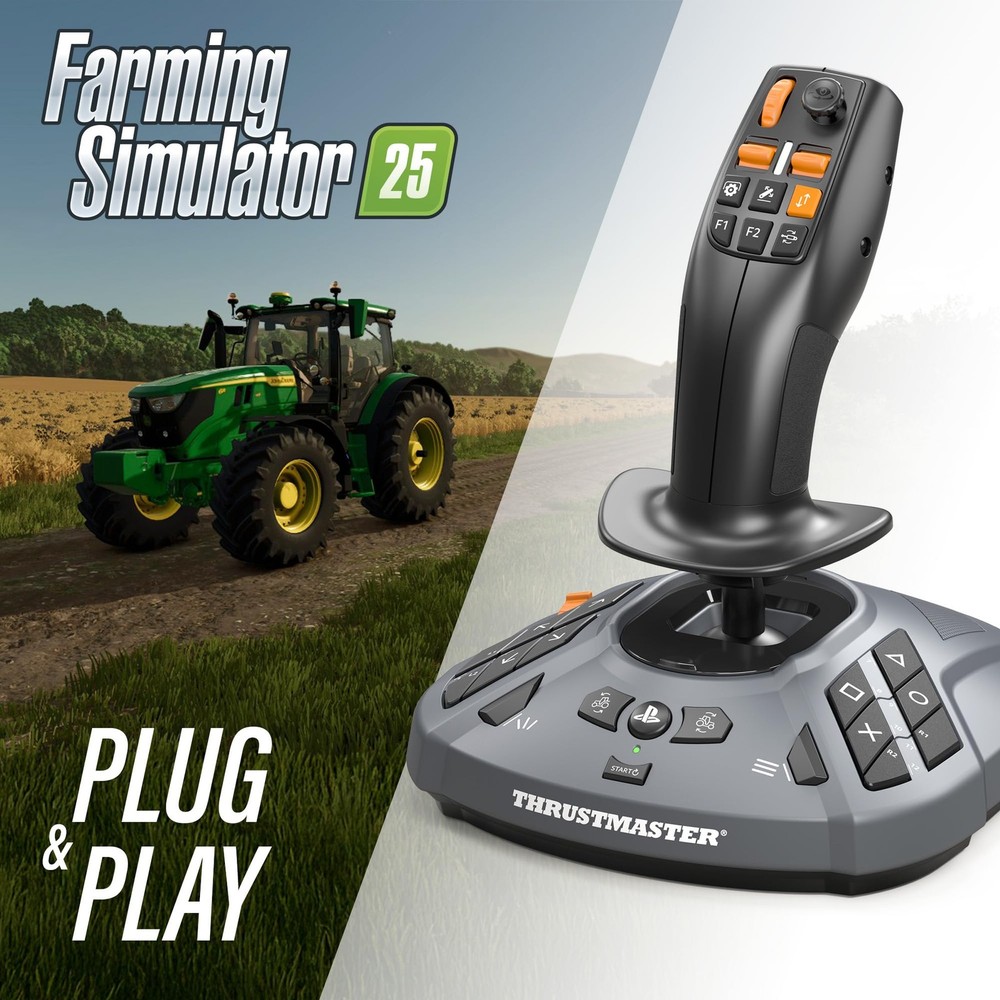Thrustmaster SimTask FarmStick, Multifunctional Joystick for Farming Grey