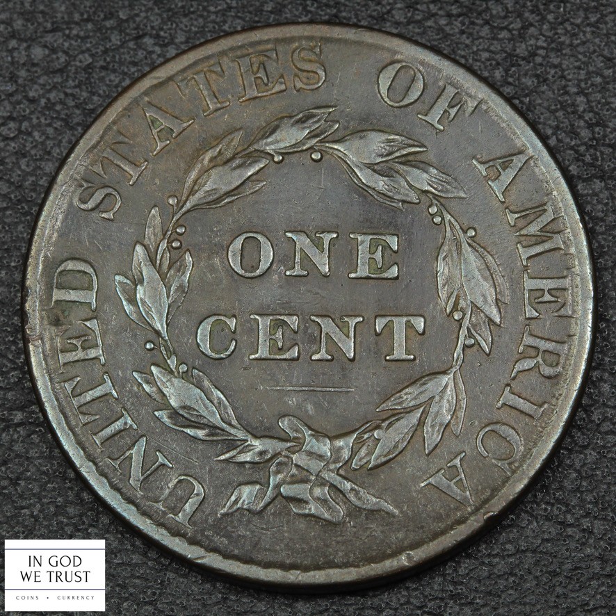 1824 Coronet Matron Head Copper Large Cent 1C
