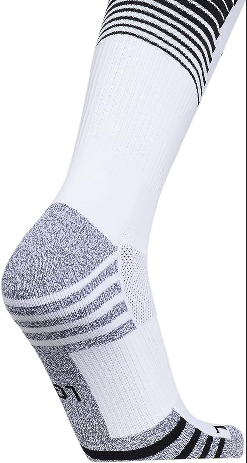 Adidas Team Speed 3 Medium Single Pair Soccer Socks - White Black