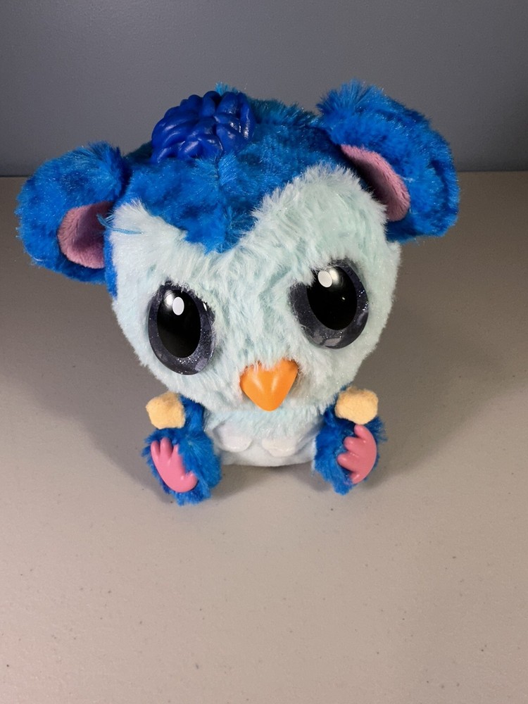 Hatchimals Interactive Hatchibabies Blue Owl 6 Tested Working Large Sparkle Eyes