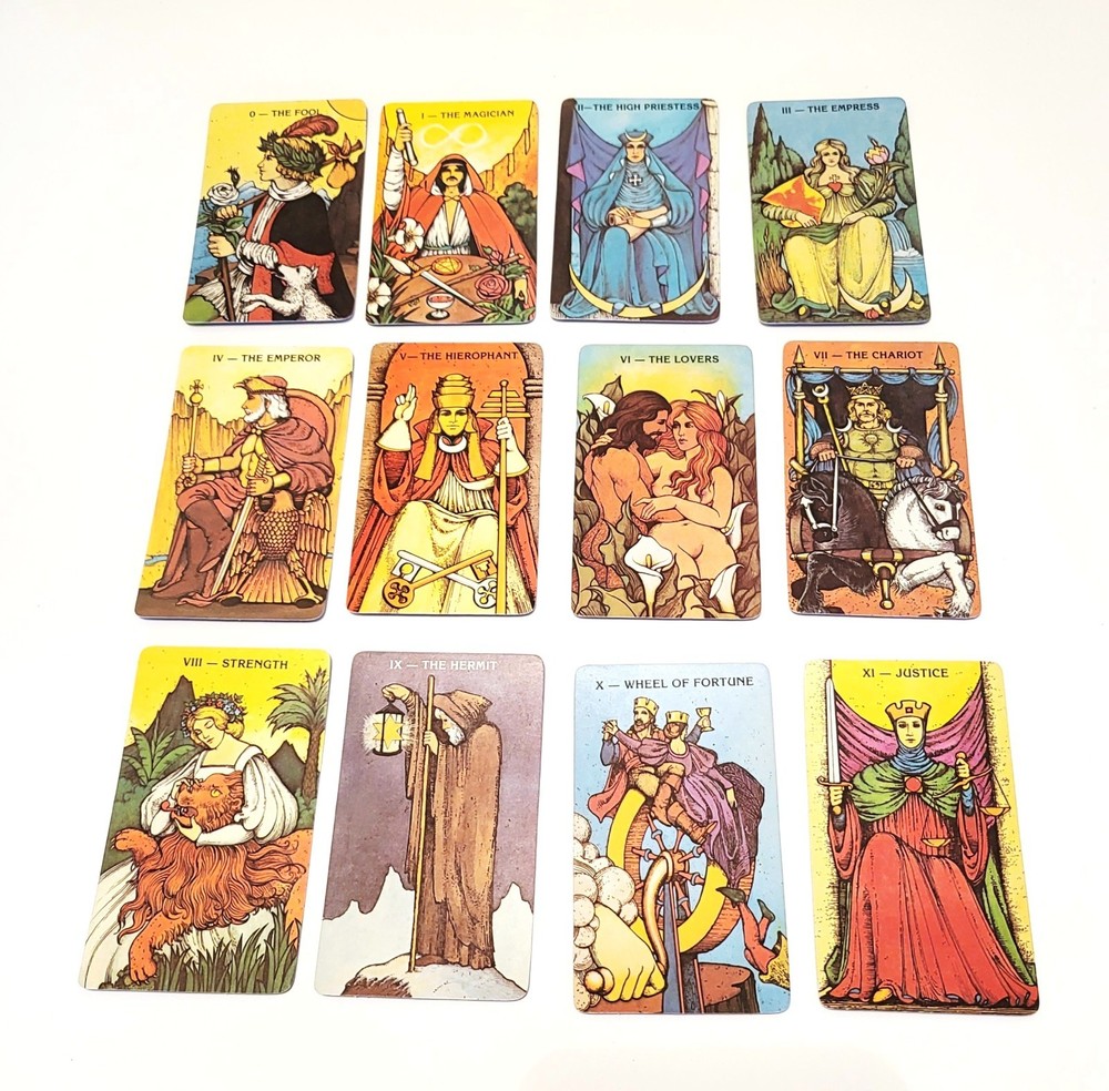 Morgan Greer Tarot 1979 First Edition Card Deck 2pc Box 1 Duplicate Card